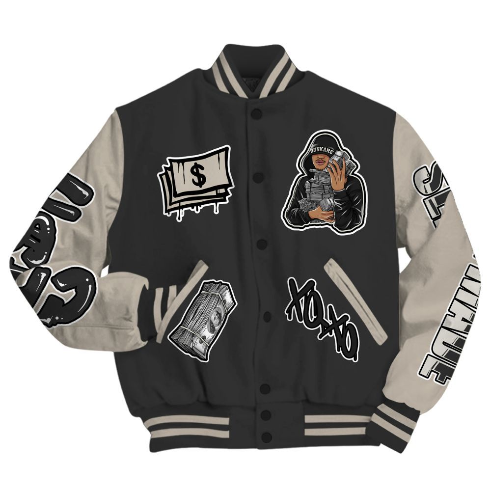 Varsity Jacket To Match RM Light Bone 4s - Selfmade Unique All Over Print
