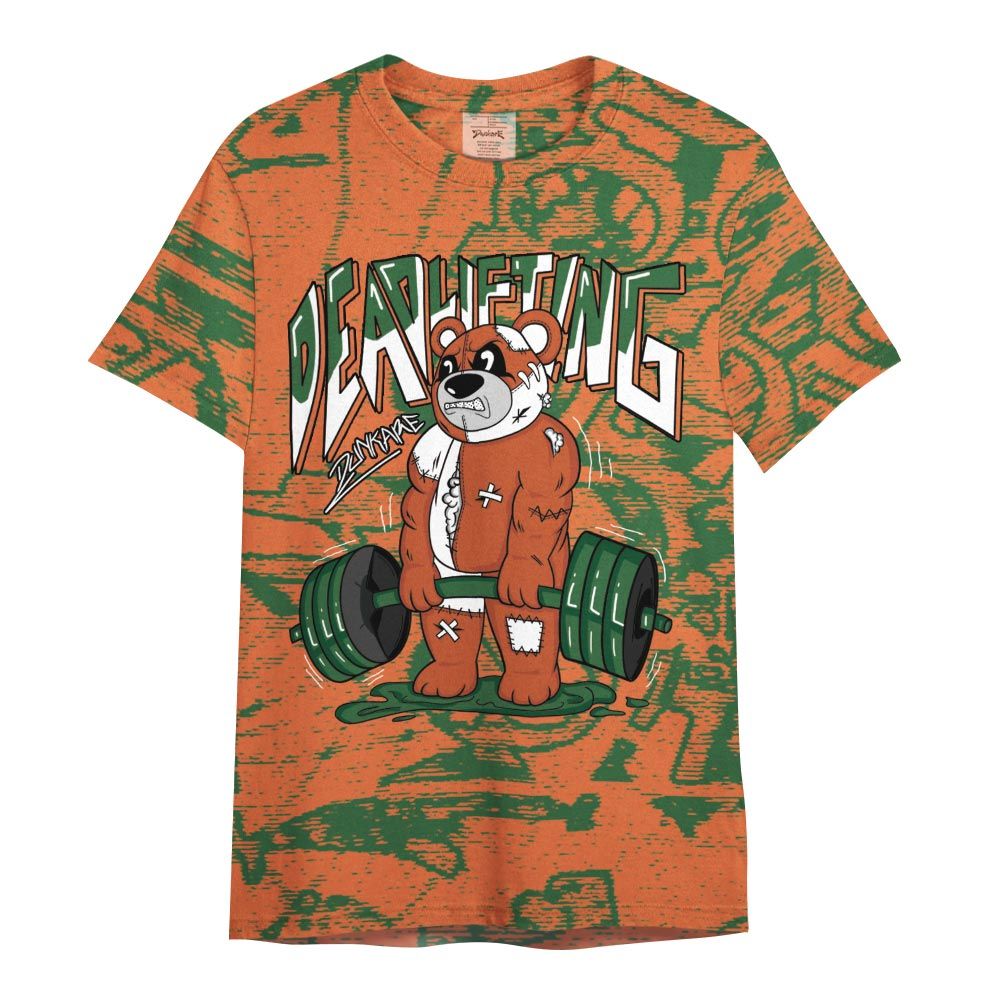 Shirt To Match Low Miami 5s - Deadlifting Bear Avant-garde Shirt Unisex