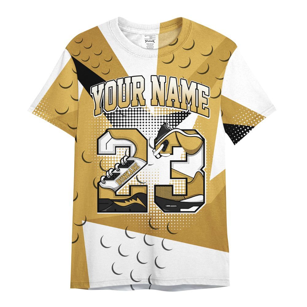 Shirt To Match Retro Light Ginger 14s - Poly Custom Name Number 23 5s All Over Print