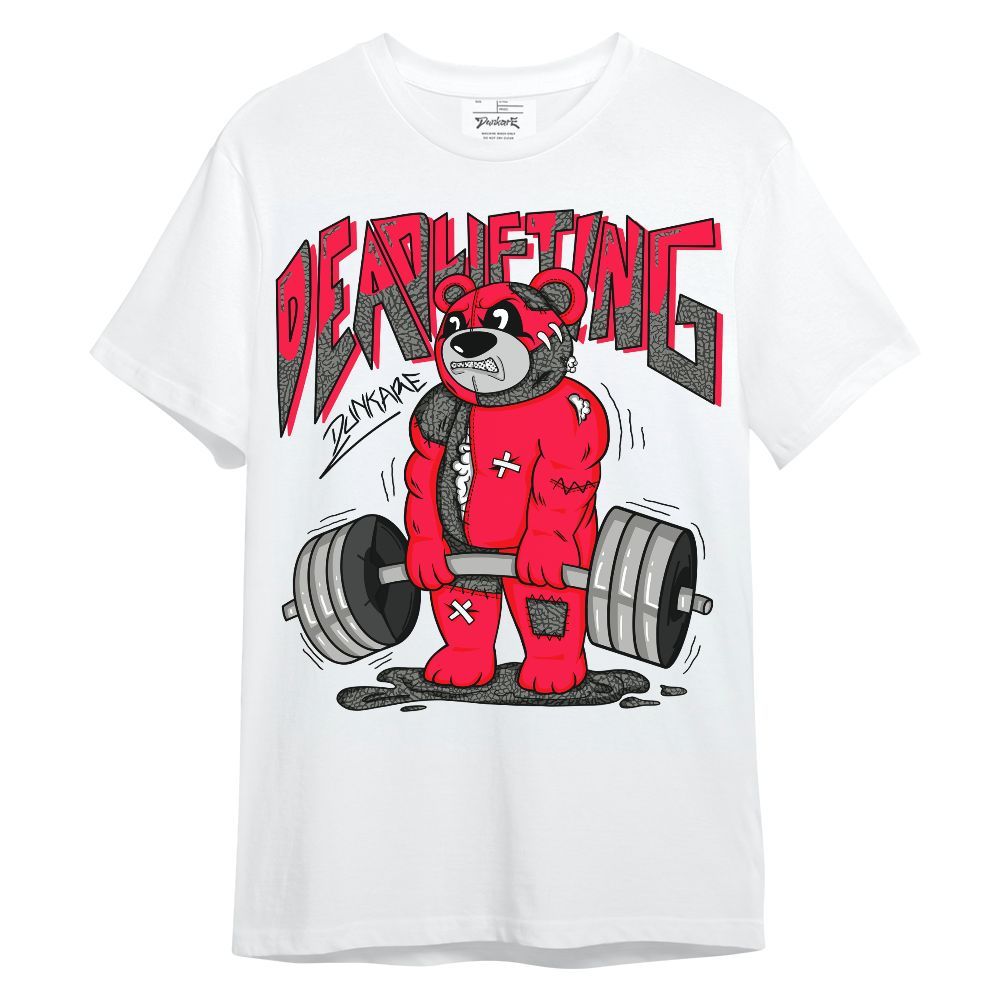 Shirt To Match Retro Fire Red 3s - Deadlifting Bear Unisex Shirt