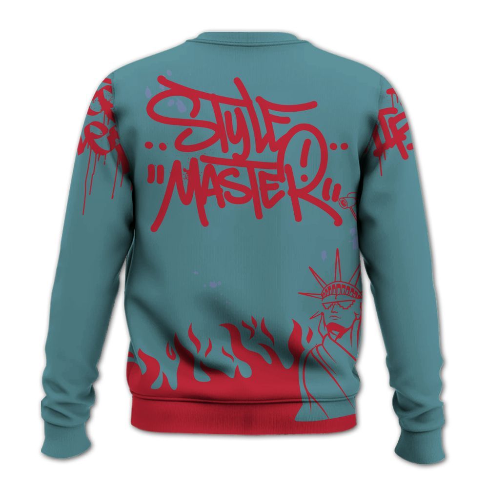 Sweatshirt To Match Dunk Low Denim Turquoise Royal - Graphic Fck Around Find Out All Over Print