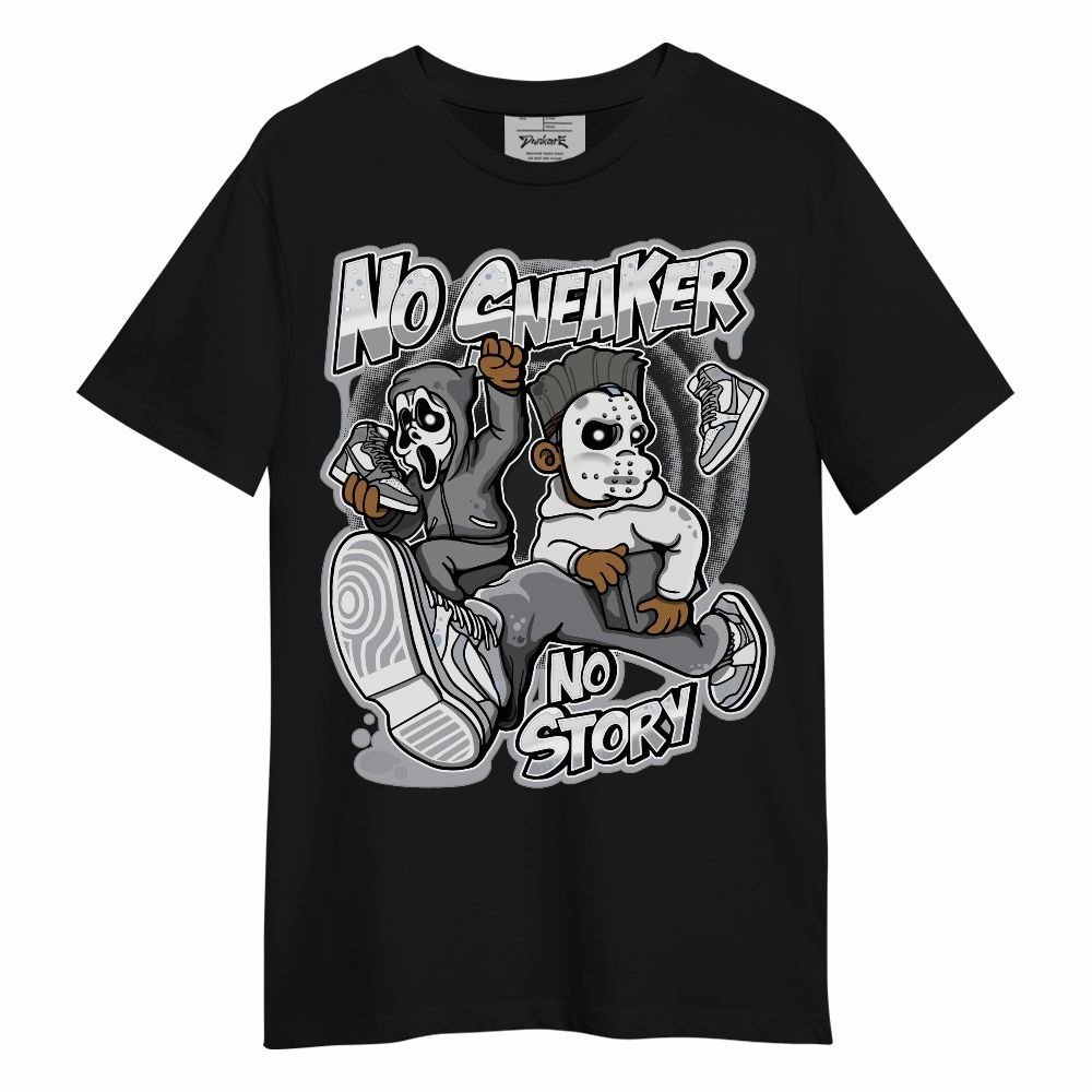 Shirt To Match Low OG Wolf Grey 1s - Sneakers Make Story Graphic Unisex Shirt