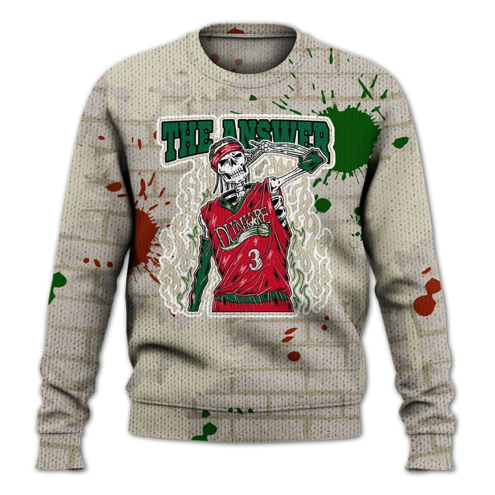 Knitted Sweater To Match El Grito 5s - Allen Answer Skeleton Brick