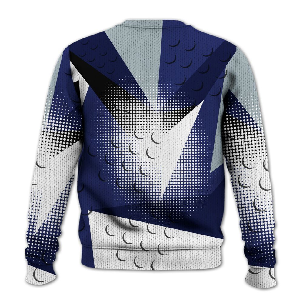 Knitted Sweater To Match Midnight Navy 11s - Poly Custom Name Number 23 5s