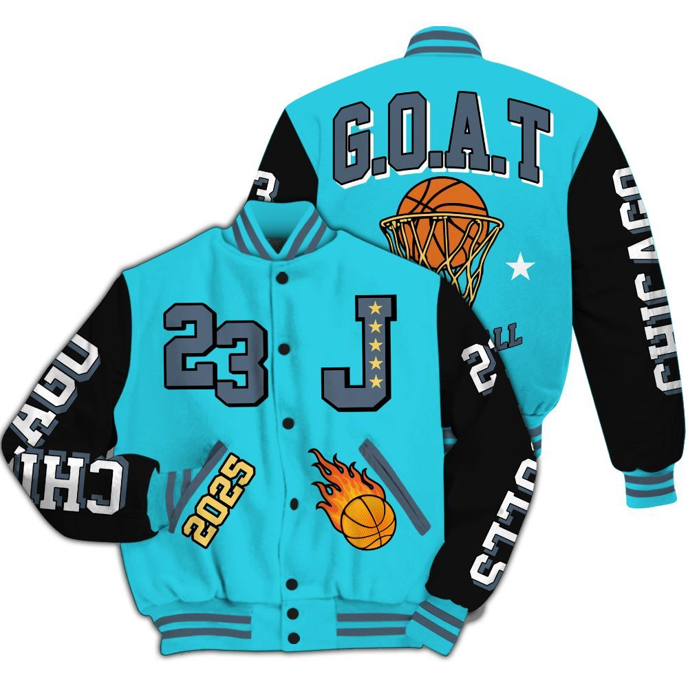 Varsity Jacket To Match Retro Gamma Blue 11s - Chicago 23 Basketball All Over Print