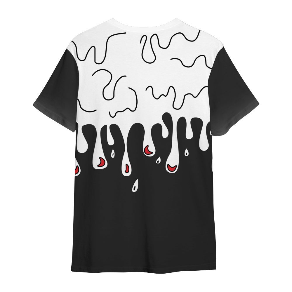 Shirt To Match Prime 93 Fire Red - Snake Trust No One Drip All Over Print