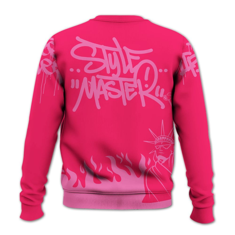 Sweatshirt To Match Air VaporMax Plus Triple Pink - Graphic Fck Around Find Out All Over Print