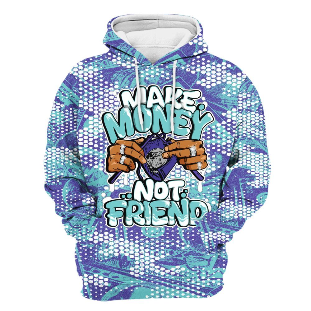 Hoodie To Match Low Hornets 1s - Make Moneys Not Friend Graphic Banknotes All Over Print