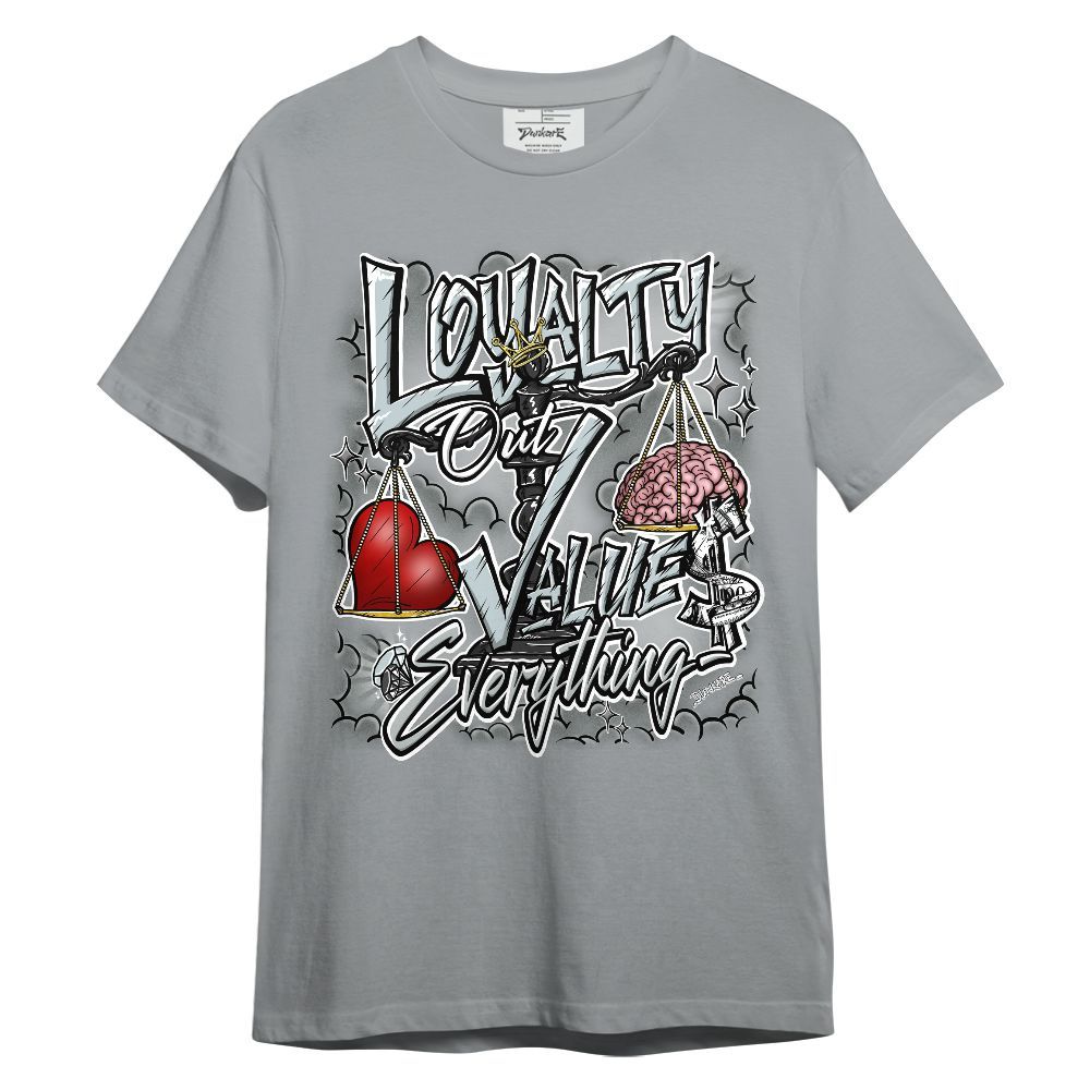 Shirt To Match Black Wolf Grey 12s - Loyalty Wins Everything Graphic