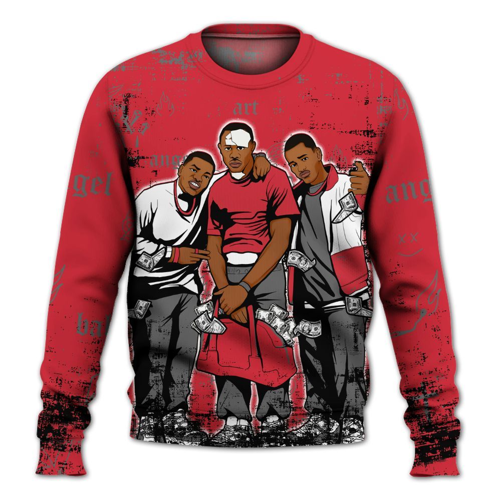 Sweatshirt To Match Bunny 2025 8s - Paid In Full Money All Over Print