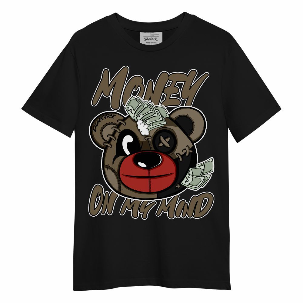 Shirt To Match Olive 9s - Money On My Mind Bear Shirt Unisex Oufit Unisex Shirt