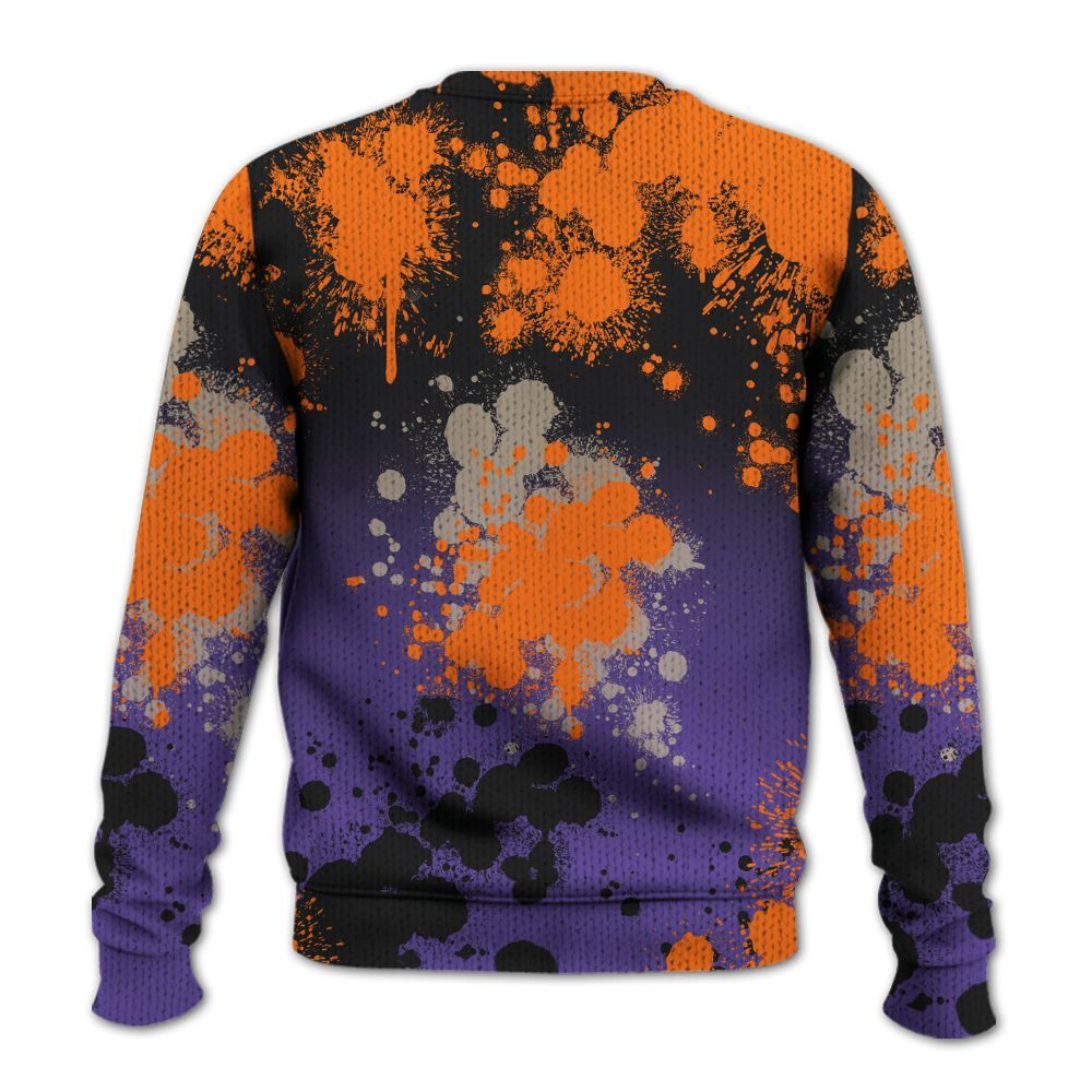 Knitted Sweater To Match Air Max Waffle SP Voltage Purple - God Blessed Ink Drip
