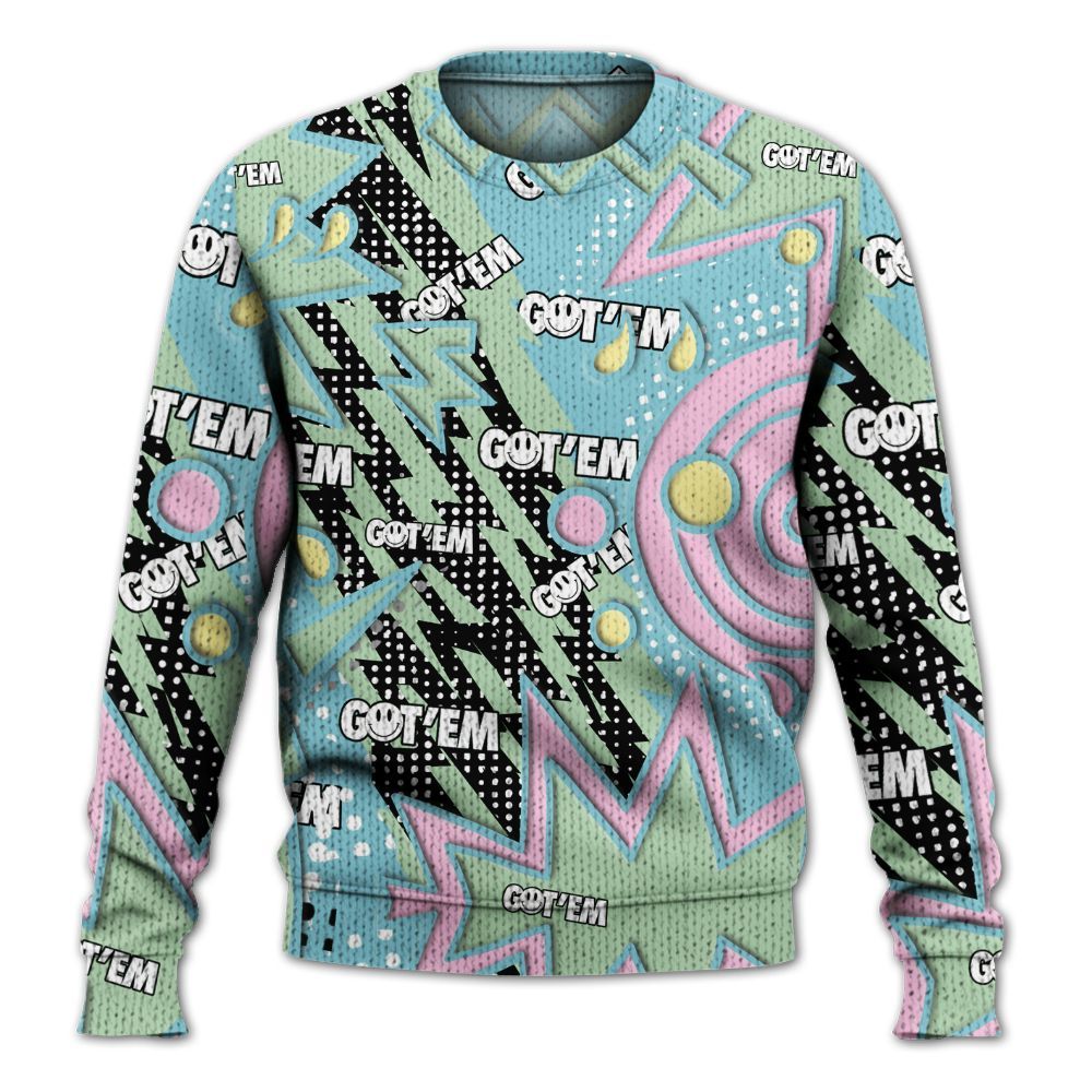 Knitted Sweater To Match SB Dunk Low Visty - Retro Vintage 90s