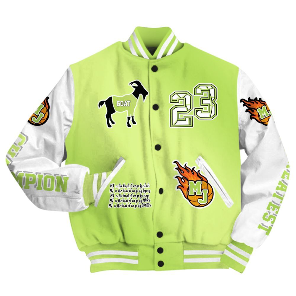 Varsity Jacket To Match Air Max SNDR Volt - 23 G.0.A.T Jump Up Basketball All Over Print