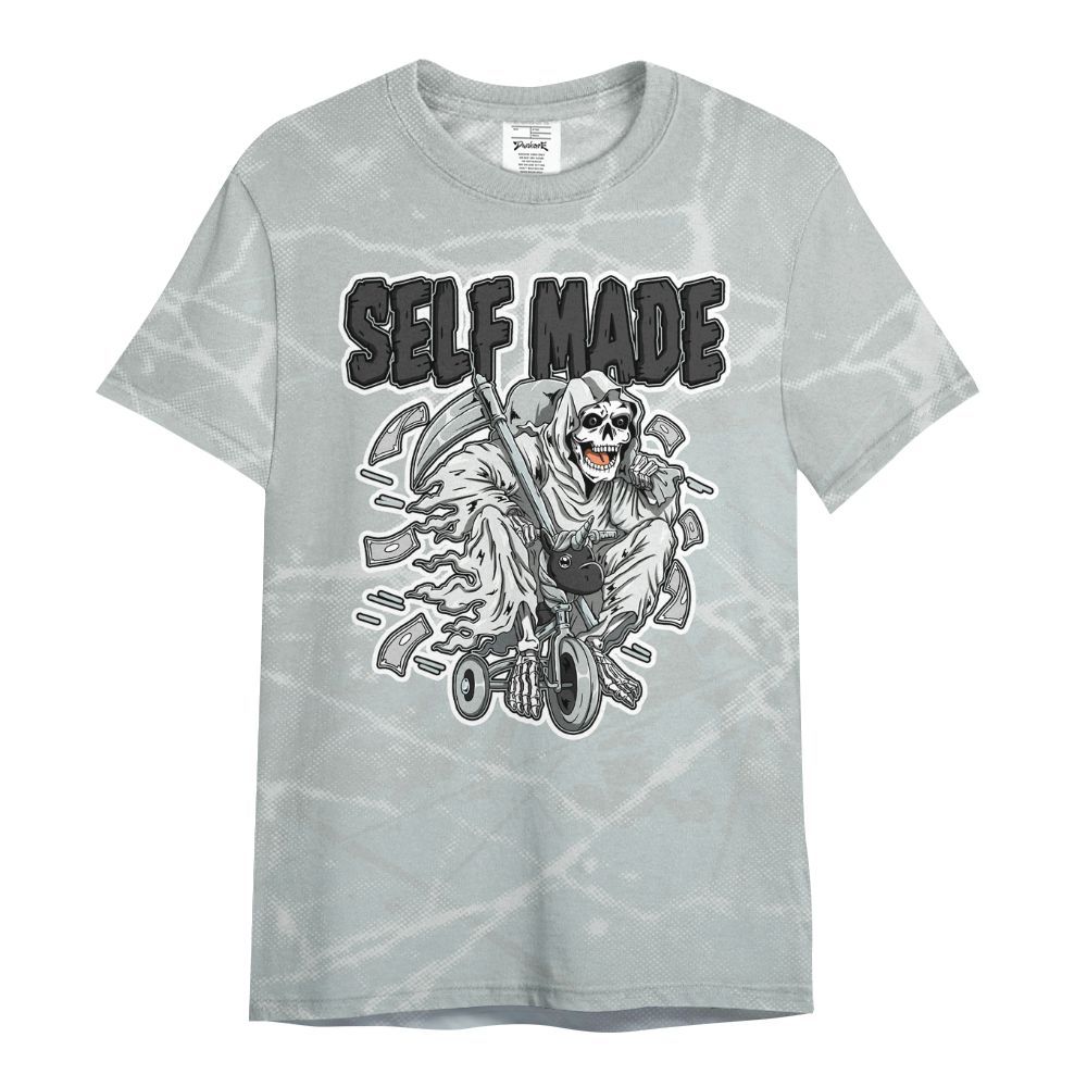 Shirt To Match Black Wolf Grey 12s - Self Make Skeleton Profound All Over Print