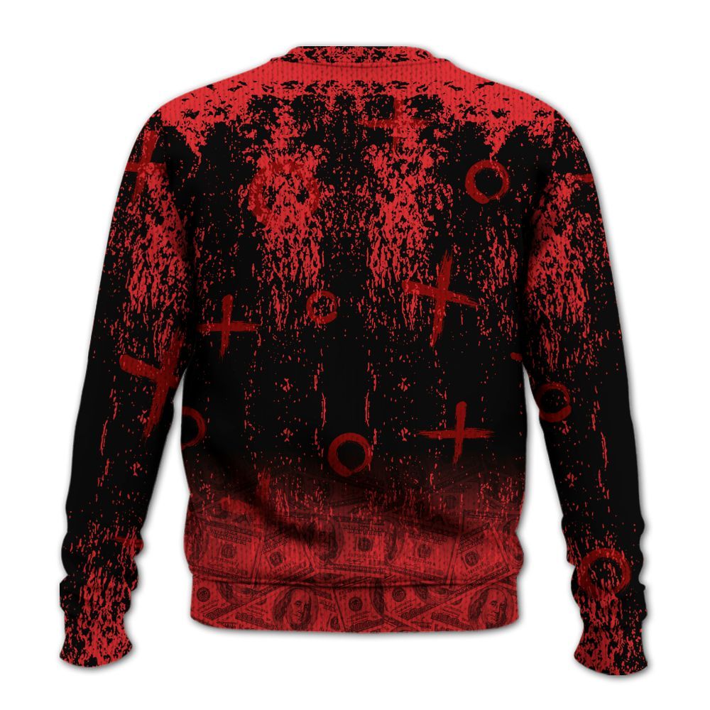 Knitted Sweater To Match Chile Red 9s - Selfmade Unique Drip