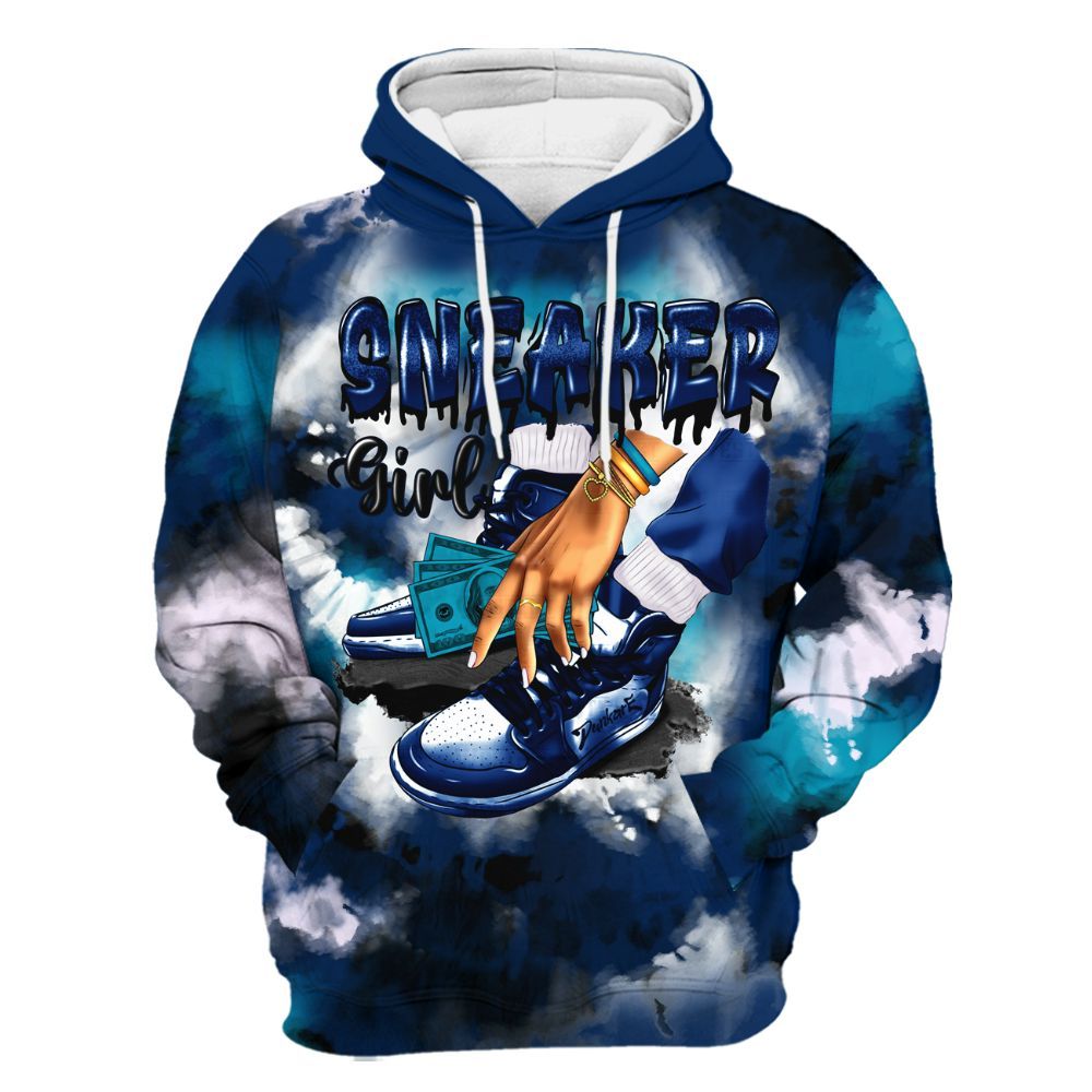 Hoodie To Match Kobe 5 X-Ray - SNEAKER Girl Money Drip Tie Dye All Over Print