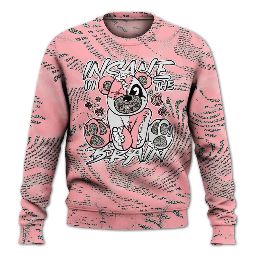 Sweatshirt To Match Retro Wings 3s - Insanes Bear Fume All Over Print