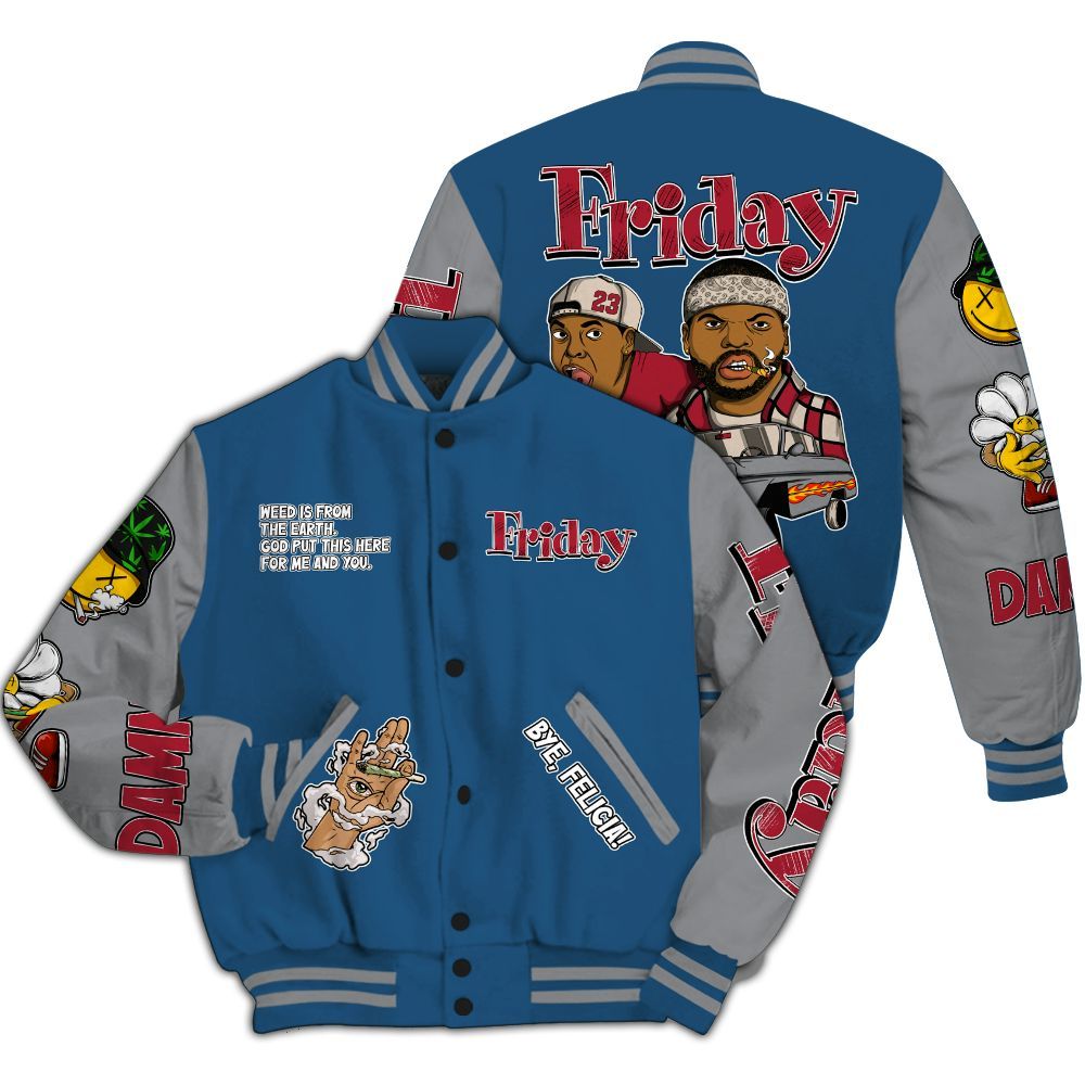 Varsity Jacket To Match Rare Air 3s Shirt, Friday Sneaker Stress Style All Over Print