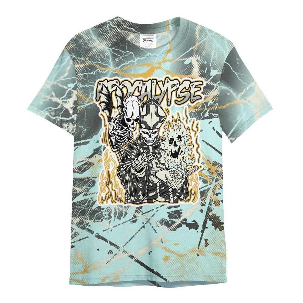 Shirt To Match Pure Platinum 4s - Apocalypse Skeleton Profound All Over Print