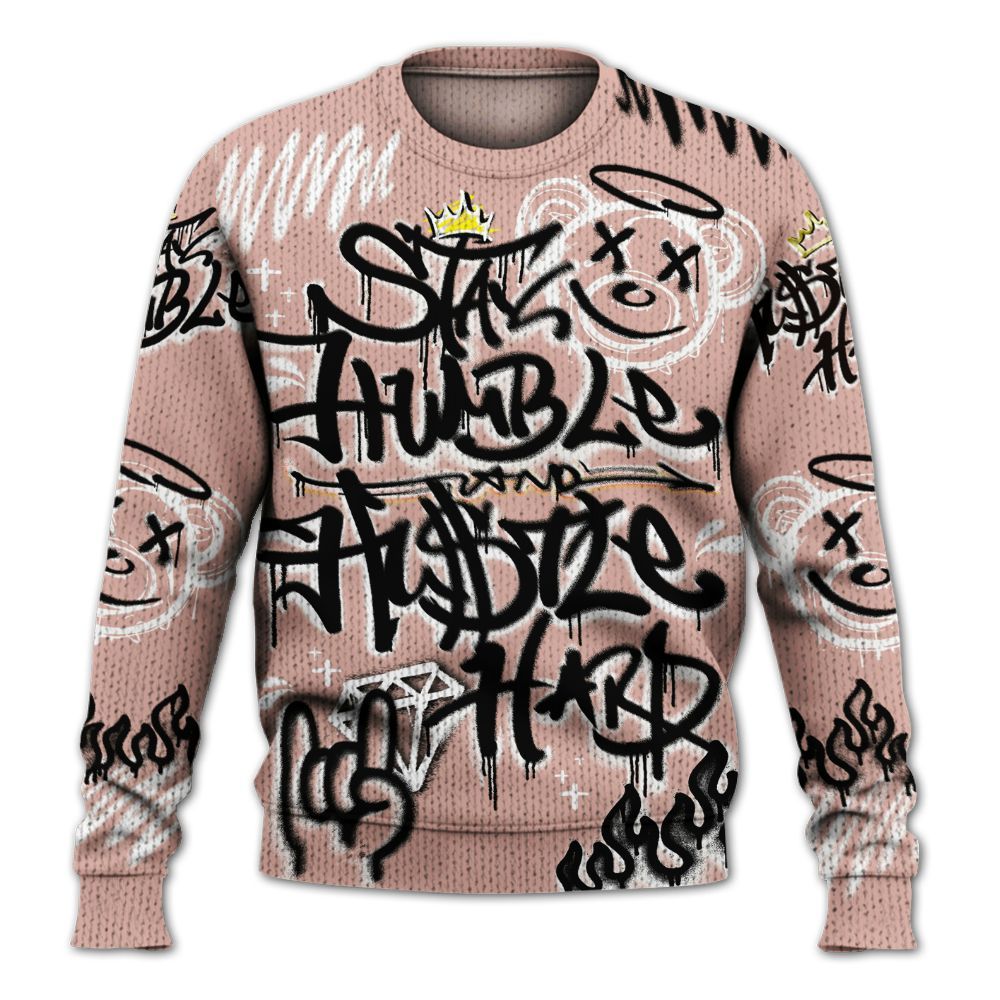 Knitted Sweater To Match Dunk Low Pink Velvet - Humble Drip Streetwear Graffity