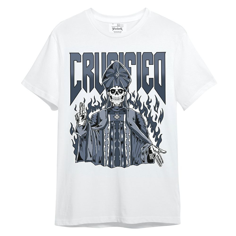 Shirt To Match Low Diffused Blue 11s - Crucified Skeleton Unisex Shirt