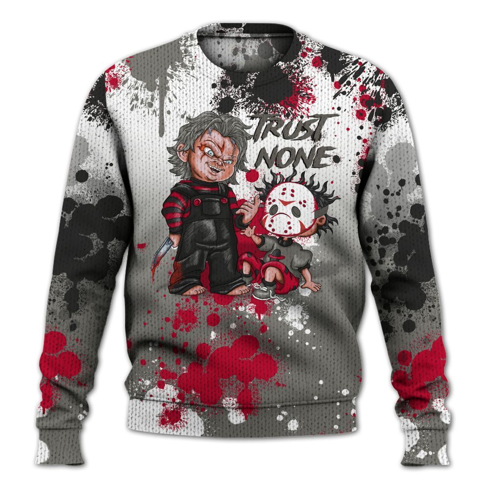 Sweater To Match Shadow 2025 10s Shirt, Trust No One Scary Graphic