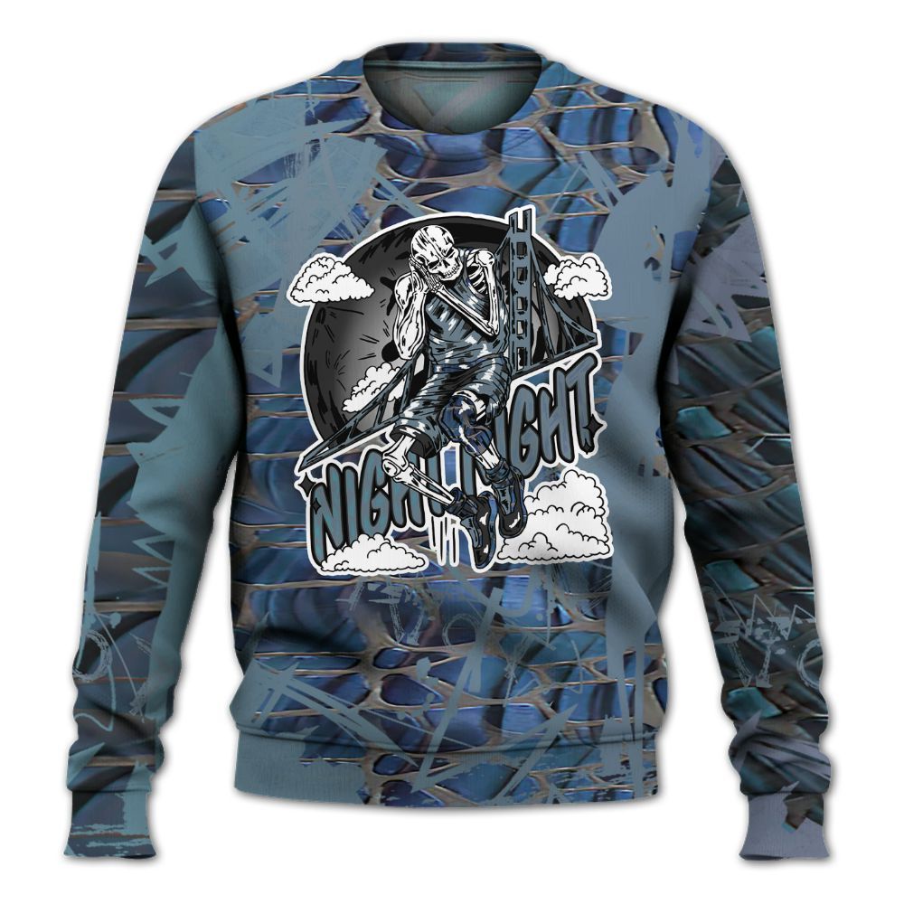 Sweatshirt To Match Air Foamposite Kazuya Mishima - Seeya Skeleton Messyz All Over Print