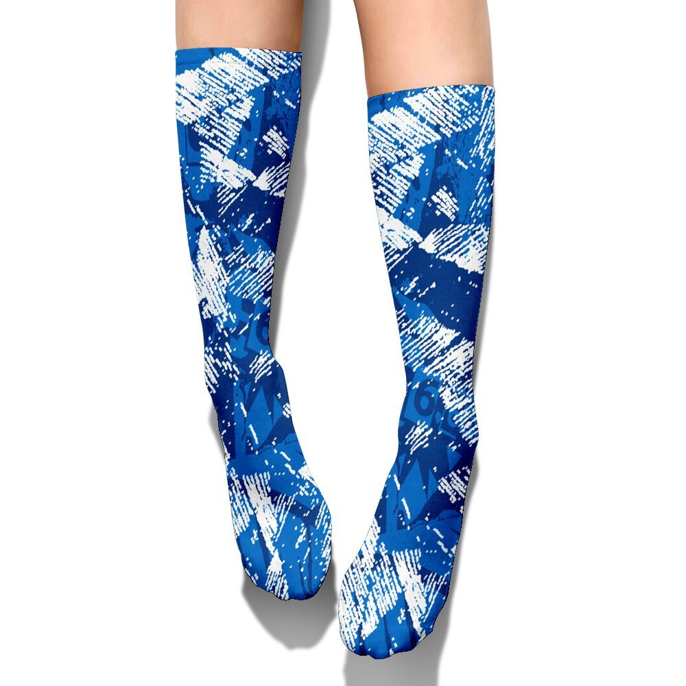 Sock To Match Blueberry 12s - Grunge Pattern Graphic