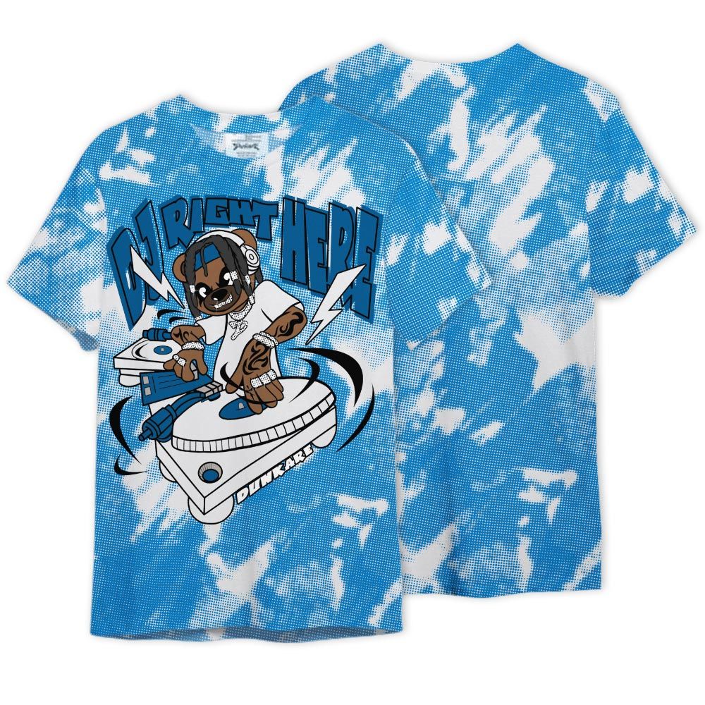 Shirt To Match Industrial Blue 4s - DJ Right Here Bear Version 2 Shirt Unisex