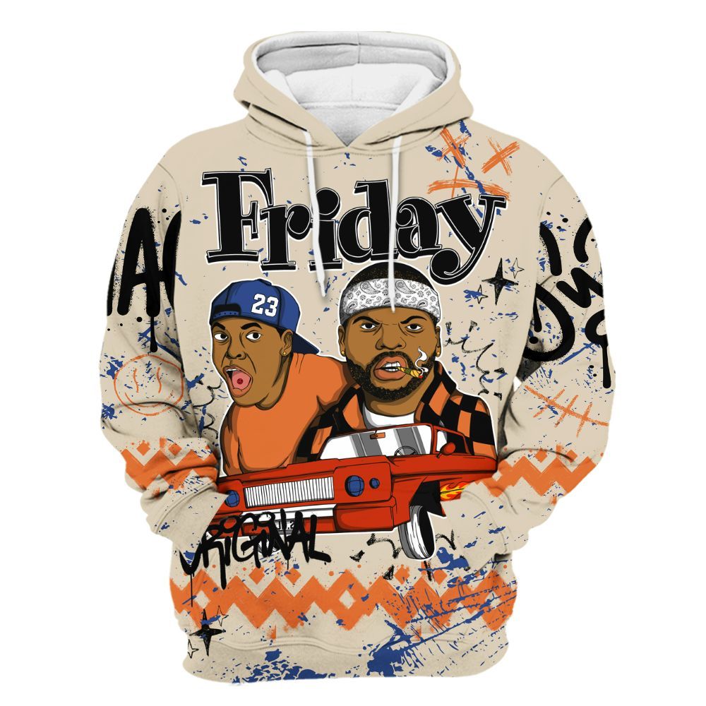 Hoodie To Match Air Max 90 Rattan Birch - Friday Sneaker Crayon All Over Print