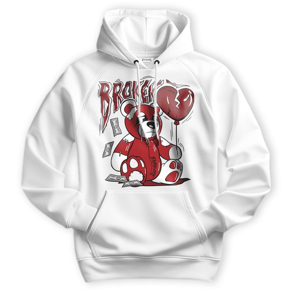 Sweatshirt To Match Red Taxi 12s Hoodie - Broken Bear Hoodie Unisex