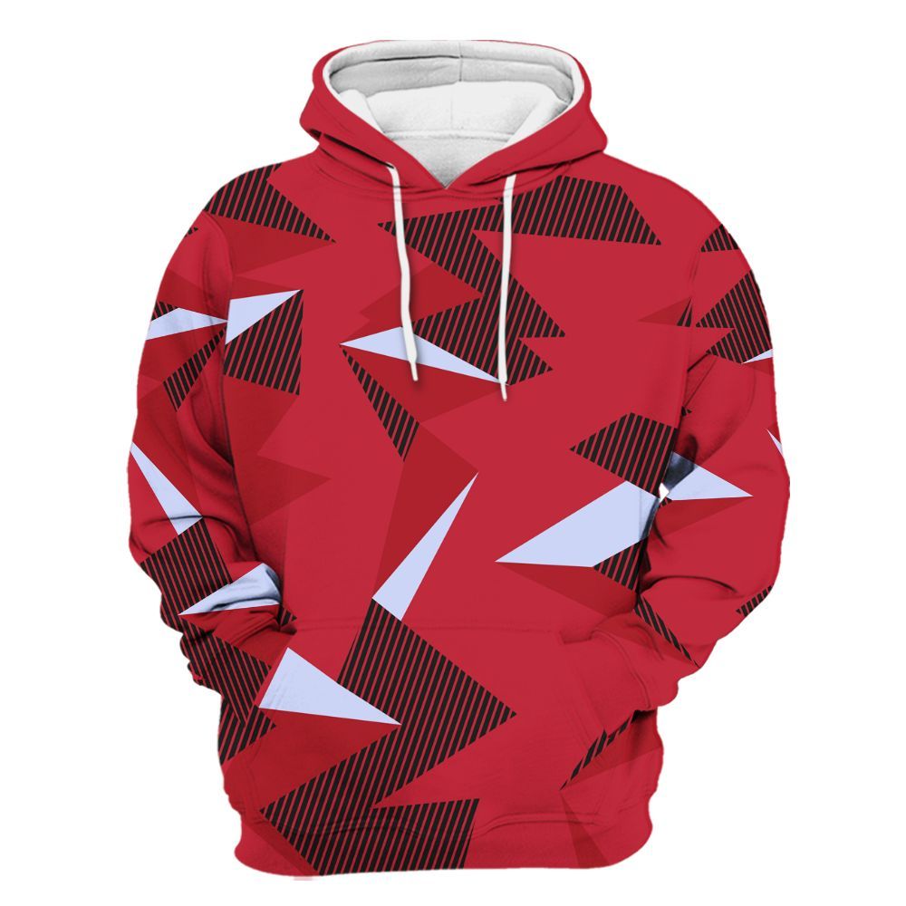 Hoodie To Match Toro Bravo 6s - Geometric Camouflage Pattern All Over Print