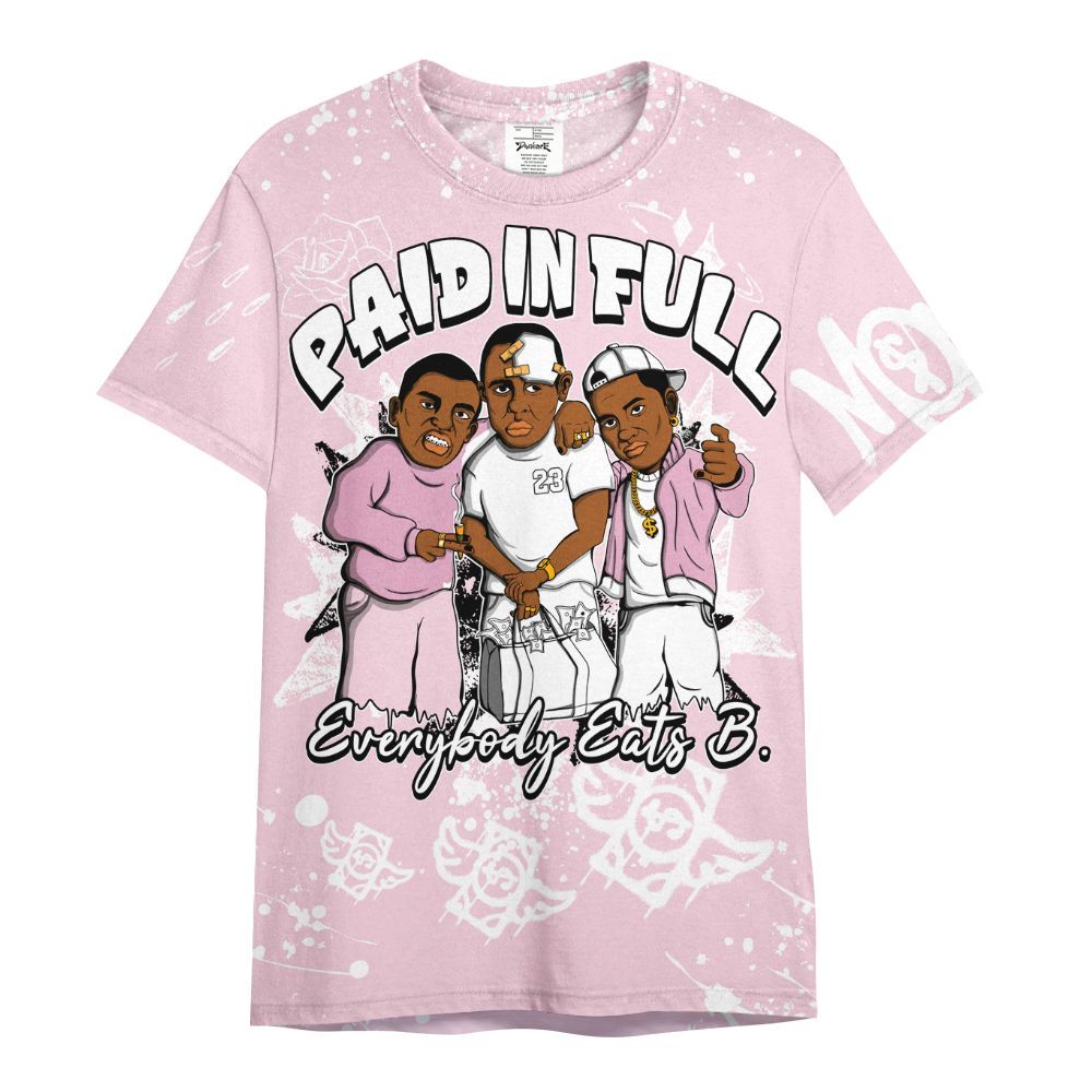 Shirt To Match Orchid 4s - Everybody Paid In Full Crayon All Over Print
