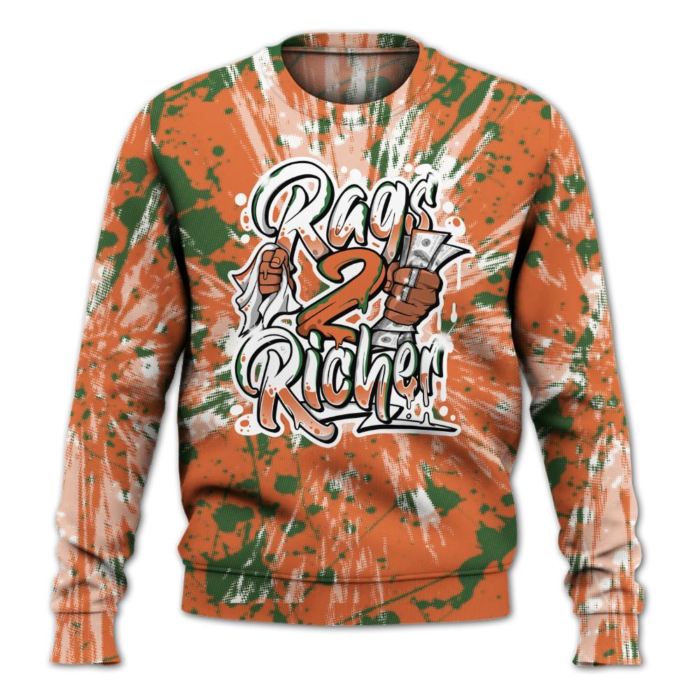 Sweatshirt To Match Low Miami 5s - Rag 2 Rich Graphic Luxury All Over Print