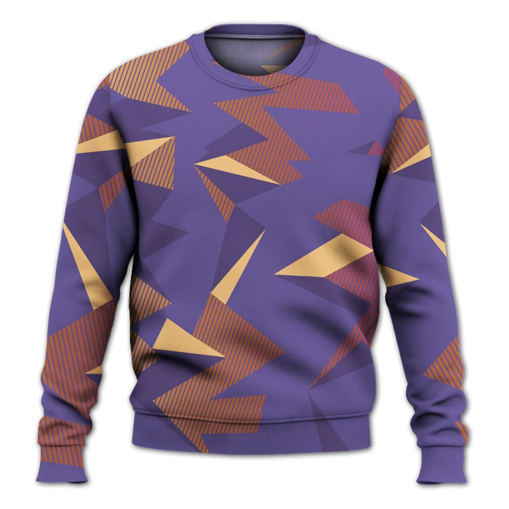 Sweatshirt To Match Book Sunset 1s - Geometric Camouflage Pattern All Over Print