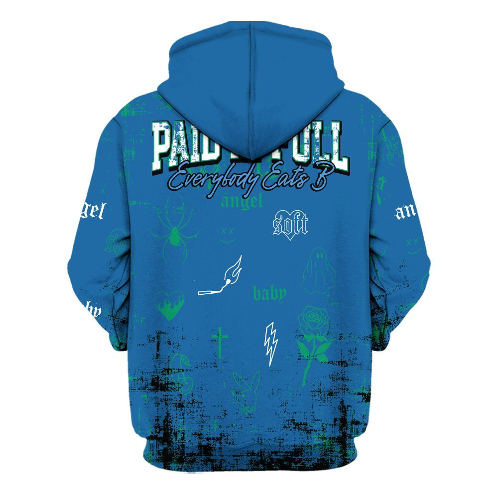 Hoodie To Match 95 Big Bubble Slate - Paid In Full Money All Over Print