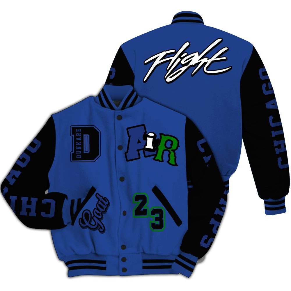 Varsity Jacket To Match Retro Hyper Royal 13s - AIR Number 23 GOAT All Over Print