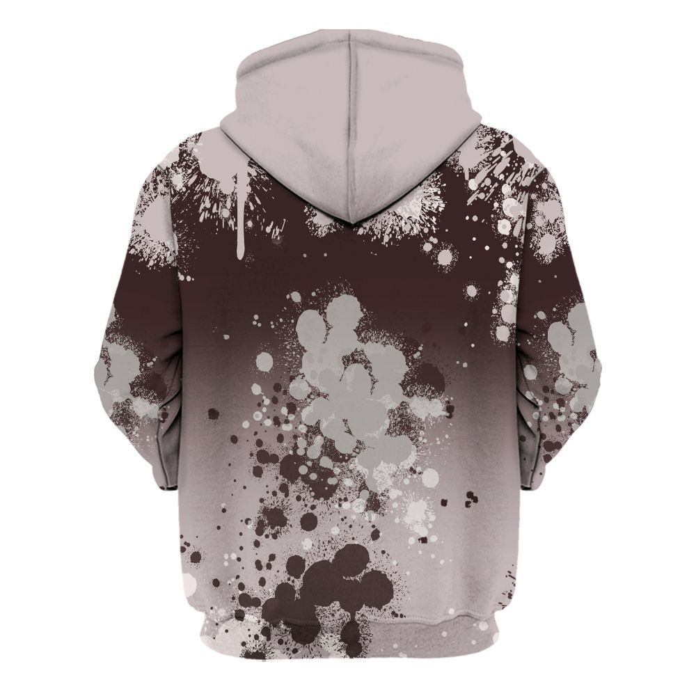 Hoodie To Match AMM Air Smokey Mauve 6s - God Blessed Ink Drip All Over Print
