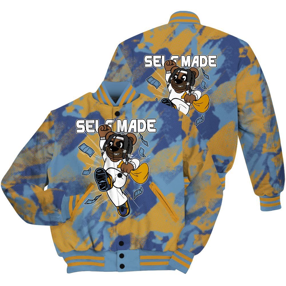 Varsity Jacket To Match High OG First In Flight 1s Shirt - Autonomous Bear Abstract Halftone All Over Print