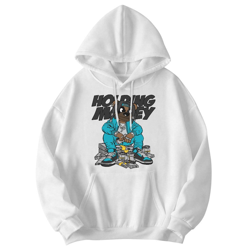 Sweatshirt To Match Retro Aqua 5s - Possessing Moneys Bear Graphic