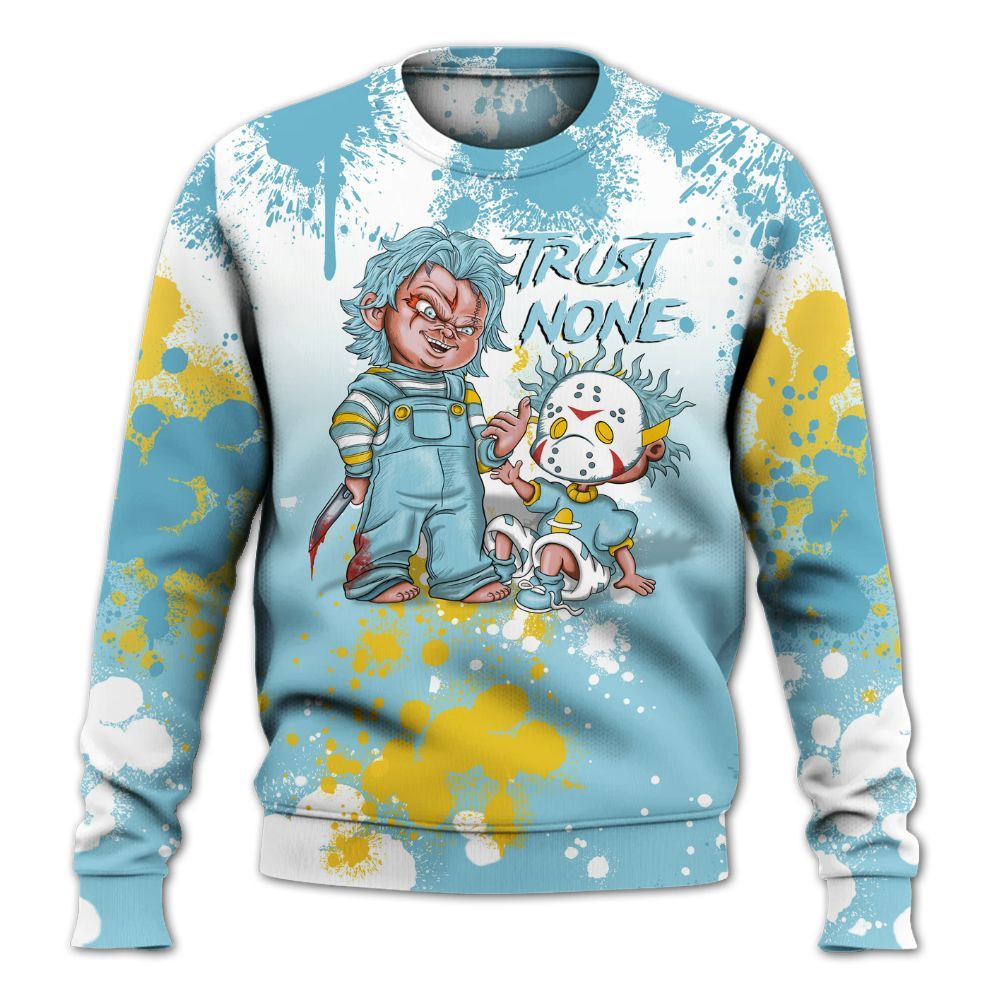 Sweatshirt To Match Dunk High Homer Simpson - Trust No One Scary All Over Print