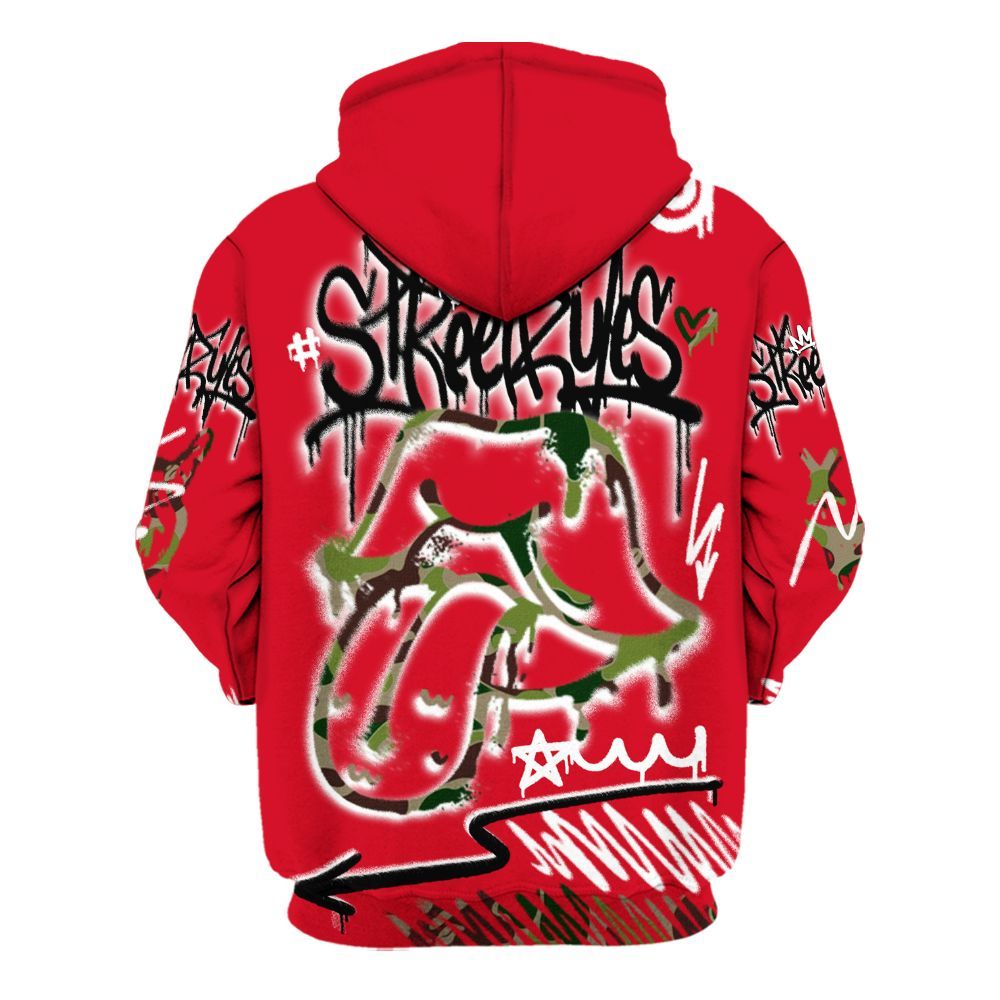 Hoodie To Match Air Max 90 Duck Camo Red - Break Rules Streetwear All Over Print