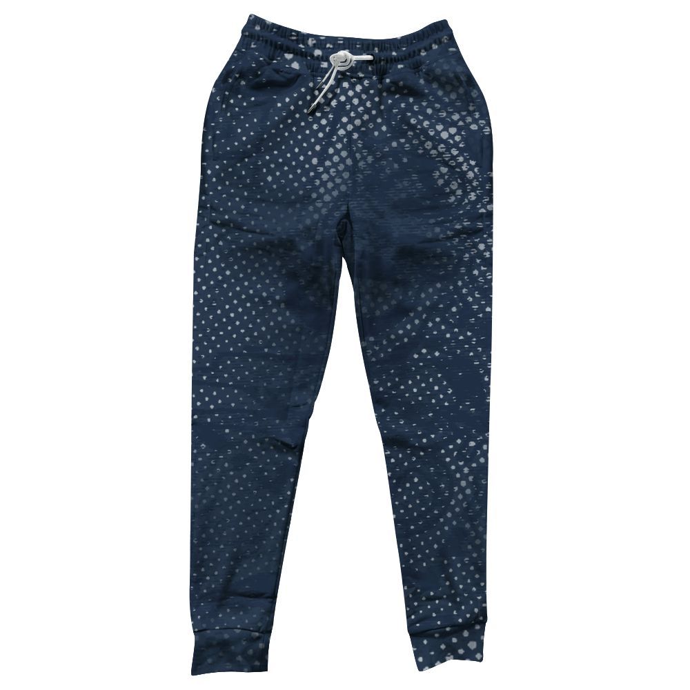 Sweatpant To Match White Midnight Navy 6s - Avant Garde Graphic All Over Print