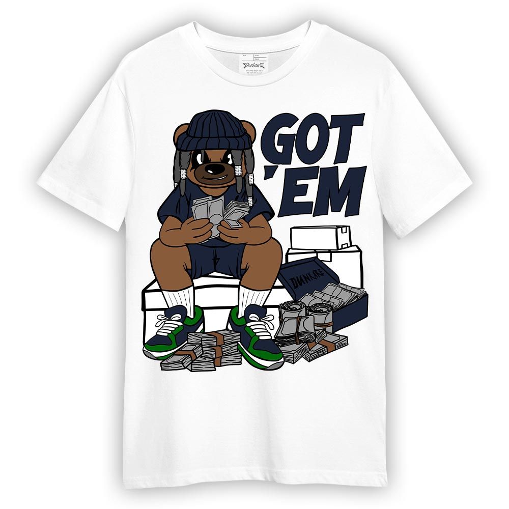 Shirt To Match Midnight Navy 13s - Bagged It Bear Shirt Unisex