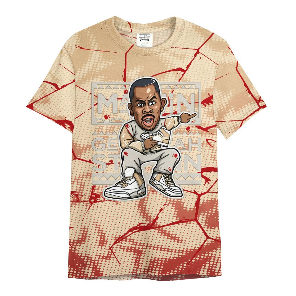 Shirt To Match Dunk Low Strawberry Waffle - Get Tag Sneakers Steppin' Graphic Crack All Over Print