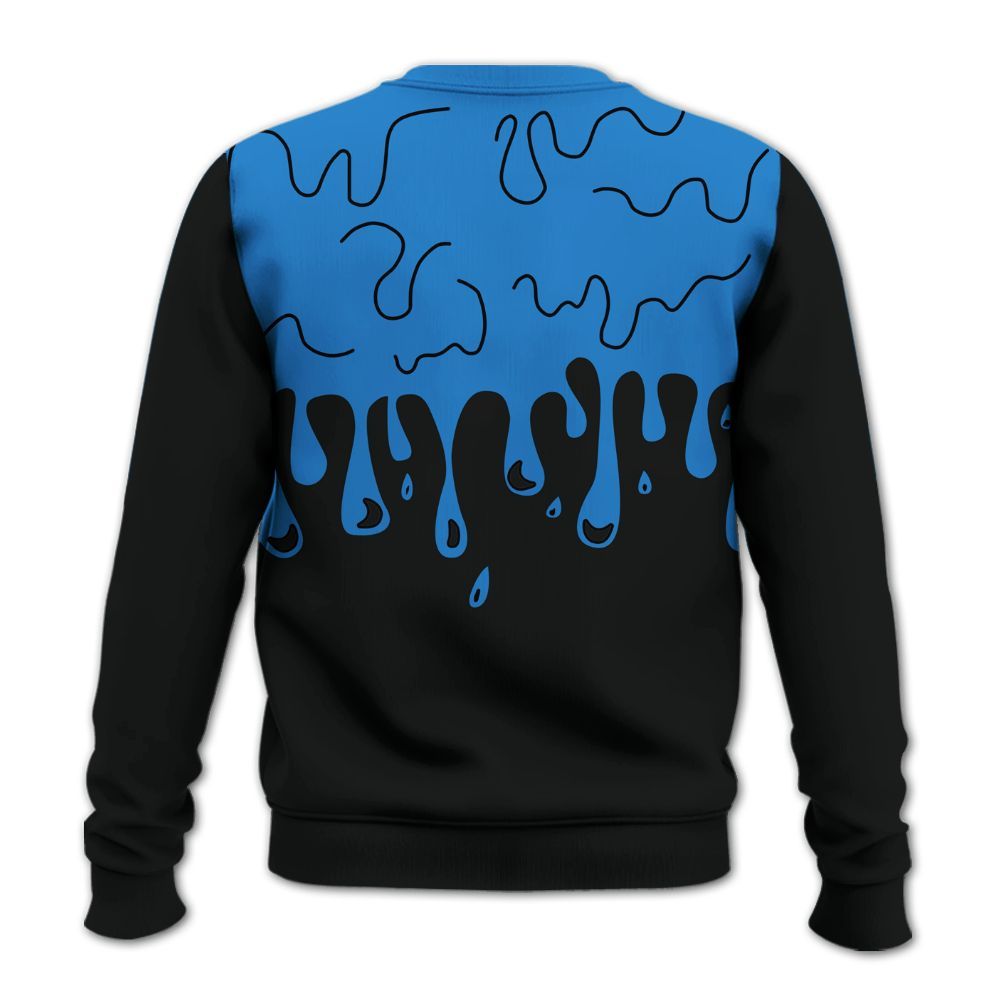 Sweatshirt To Match Hi-Res Blue 700s - Snake Trust No One Drip All Over Print