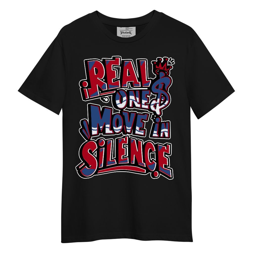 Shirt To Match Air Griffey Max Black Red Navy Blue 1s - Ones Move In Silence Graphic Unisex Shirt