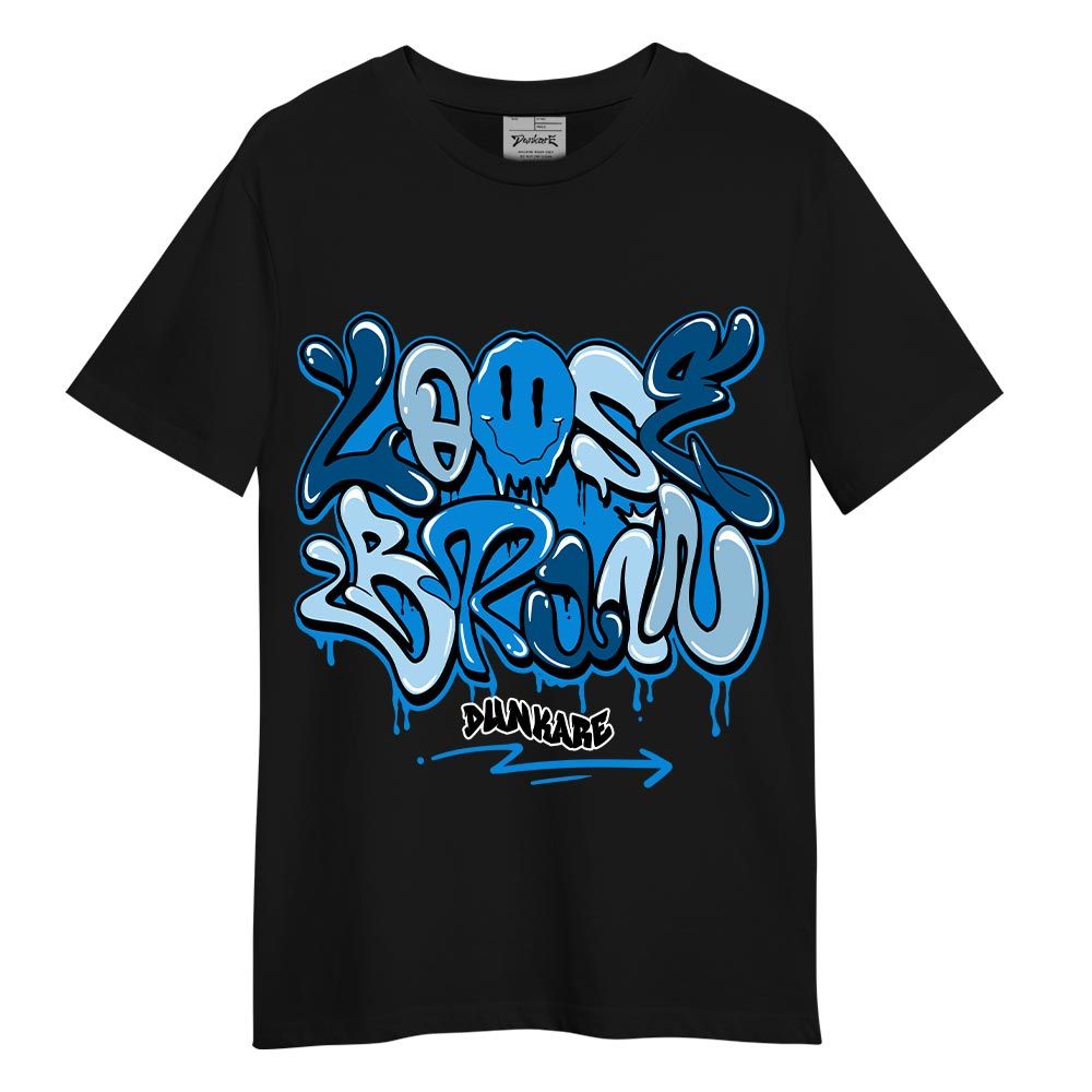 Shirt To Match T-Shirt Loose Brain, Military Blue 4s T-- To Match Sneaker Military Blue 4s, T-shirt 1904 NMP