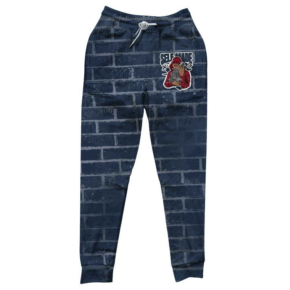 Sweatpant To Match White Midnight Navy 6s - Selfmade Unique All Over Print